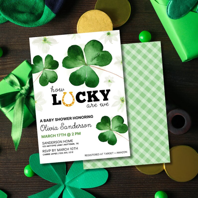 st patricks day baby shower decorations
