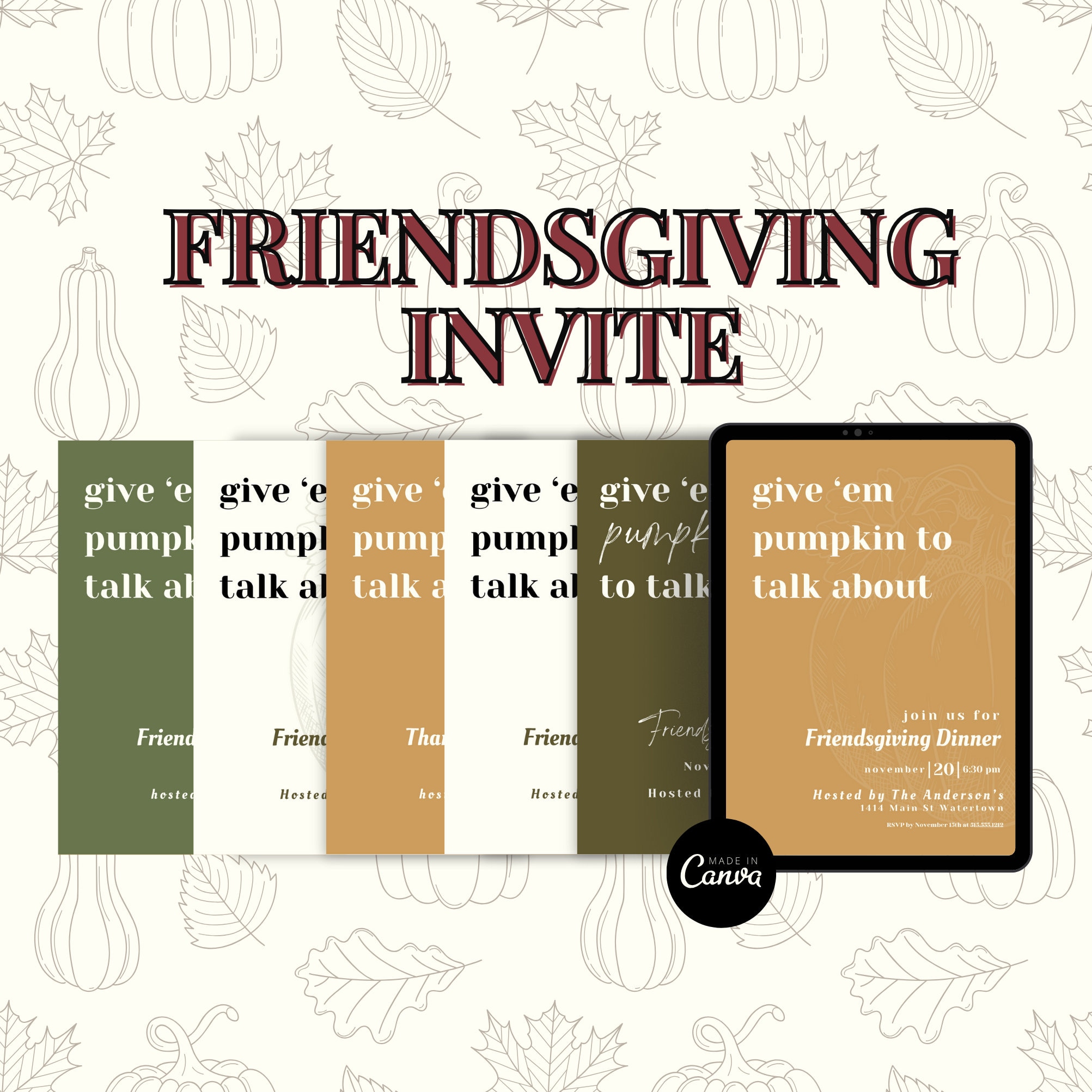 Editable Friendsgiving Invitation Template Thanksgiving Etsy Editable Friendsgiving Invitation Template Thanksgiving Etsy