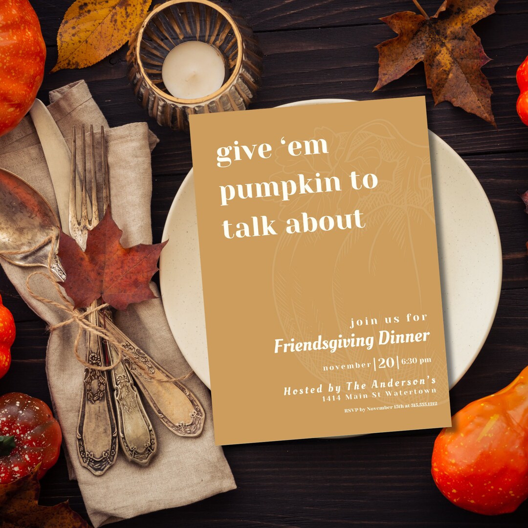 Editable Friendsgiving Invitation Template Thanksgiving Etsy Editable Friendsgiving Invitation Template Thanksgiving Etsy