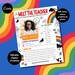 Meet the Teacher Editable Template, Back to School, Letter, Rainbow ...