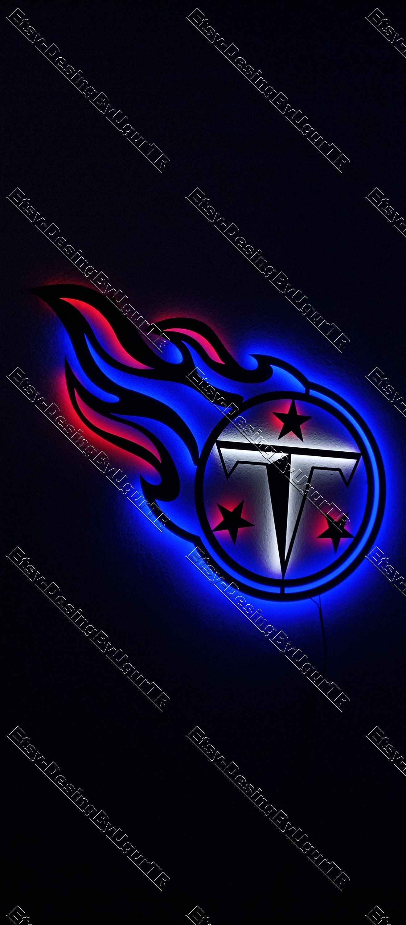 NFL Tennessee Titans 3D Logo Series Wall Art - 12x12