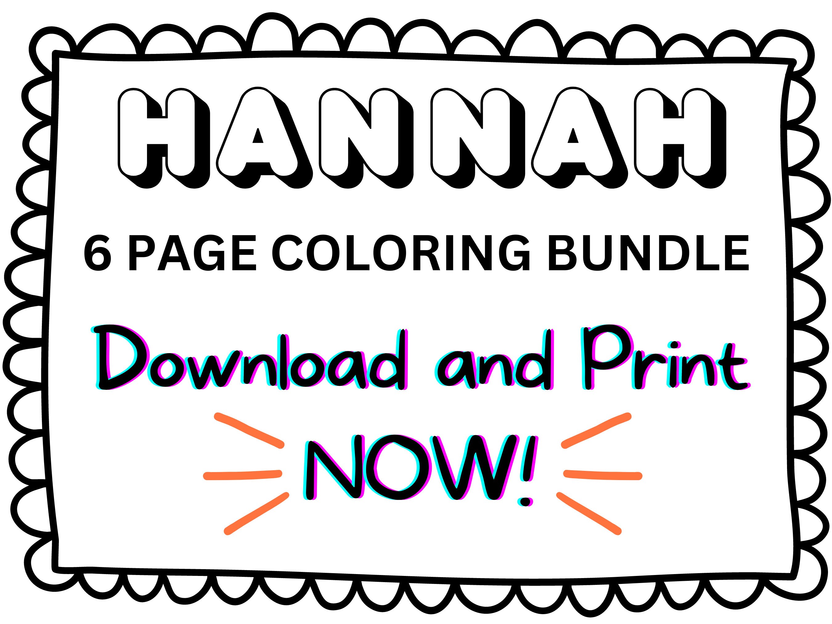 Hannah Name Meaning Name Meaning Print Boho Name (Download Now) 