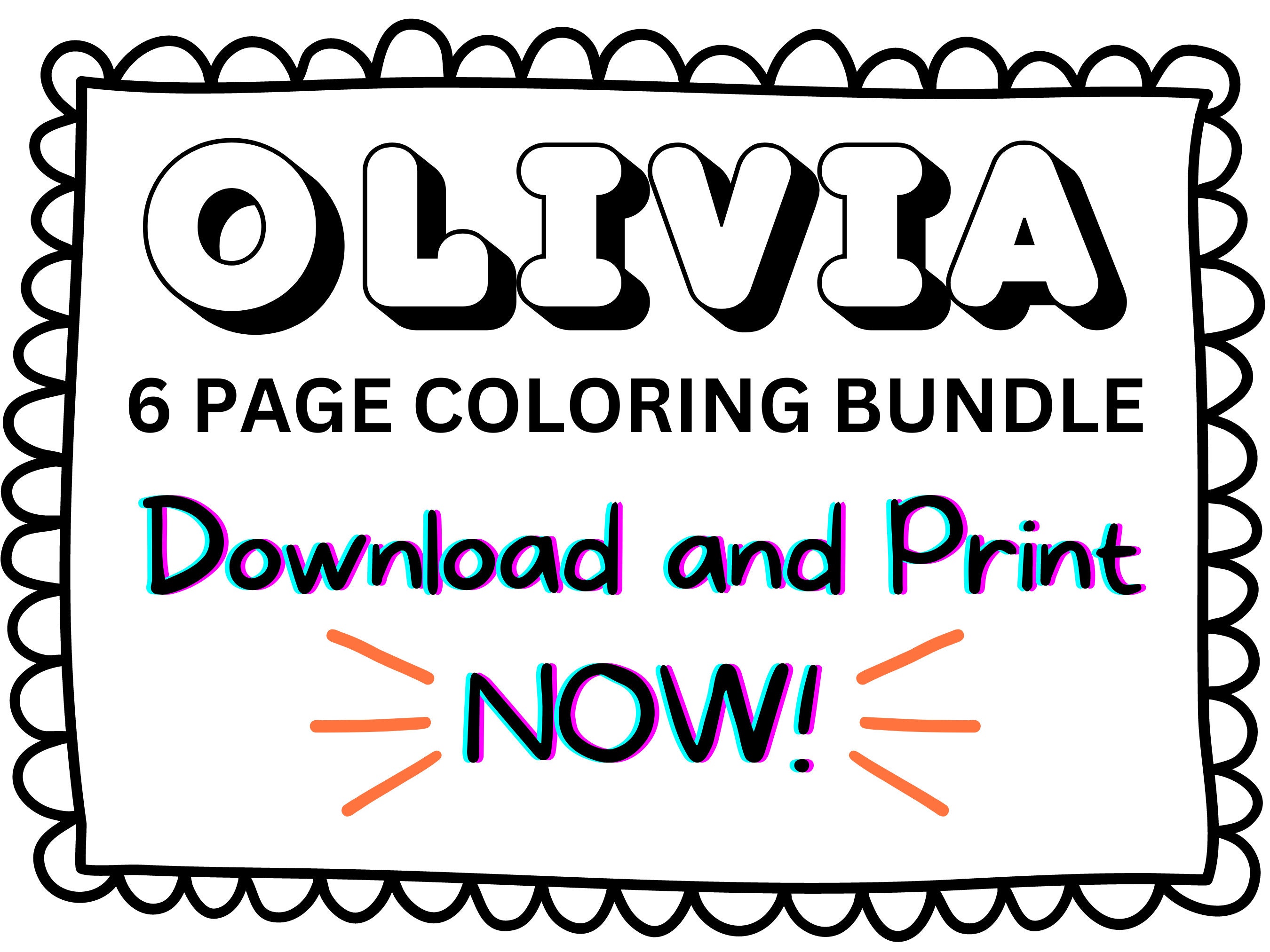 Olivia Coloring Page Printable - Il Fullxfull.4967716503 Hscq 