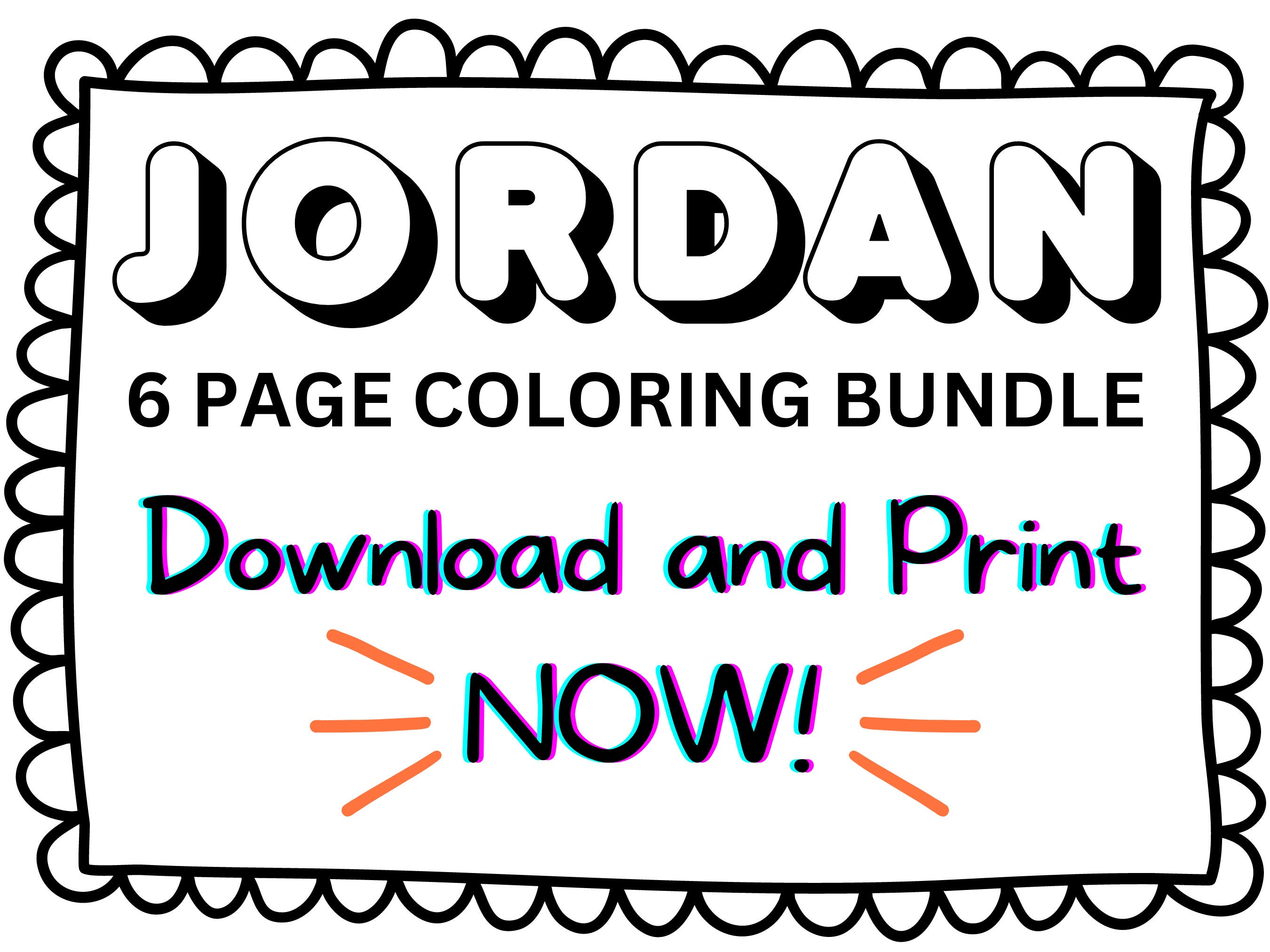 jordan coloring pages printable