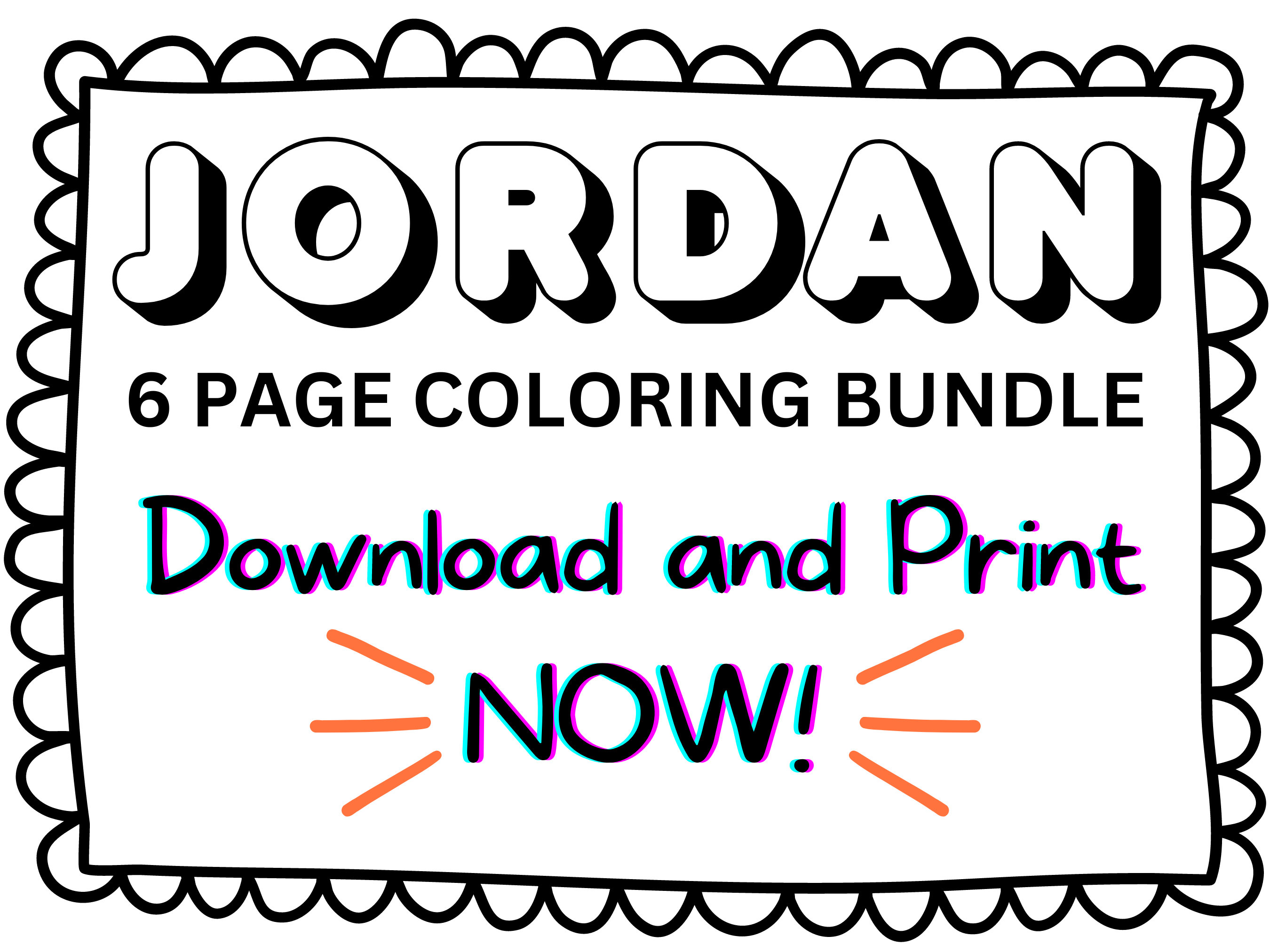 Jordan Coloring Pages Printable