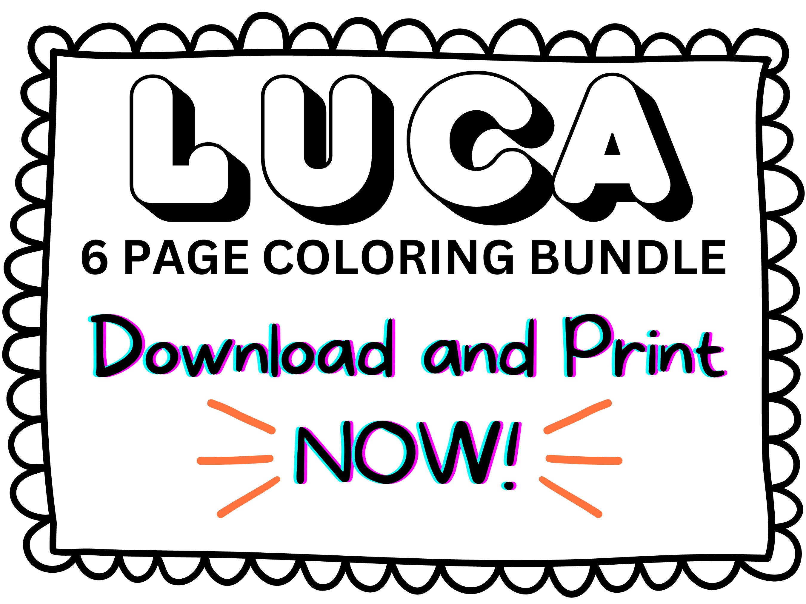 Luca Coloring Pages Printable for Free Download