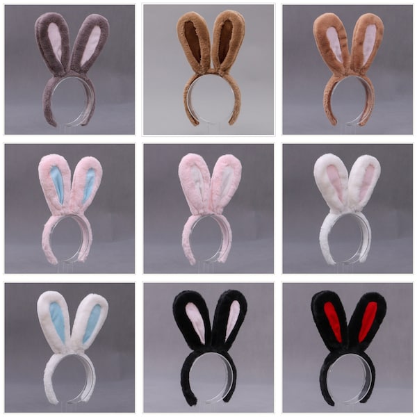 Cute Bunny Ears, Rabbit Ears, Easter Bunny Decor, Easter Gifts, Bad Bunny, Bunny Plush, Rabbit Ear Hat, Bunny Headband, Easter Headband