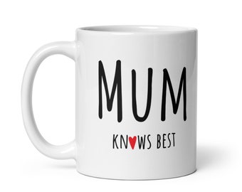 Mum knows best - ceramic mug