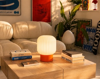 Ribbed Mushroom Table Lamp – 3D Printed Lamp (E27)