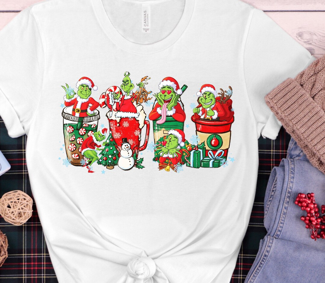 The Grinch Coffee HTV Trasnfer/print Htv/iced Etsy