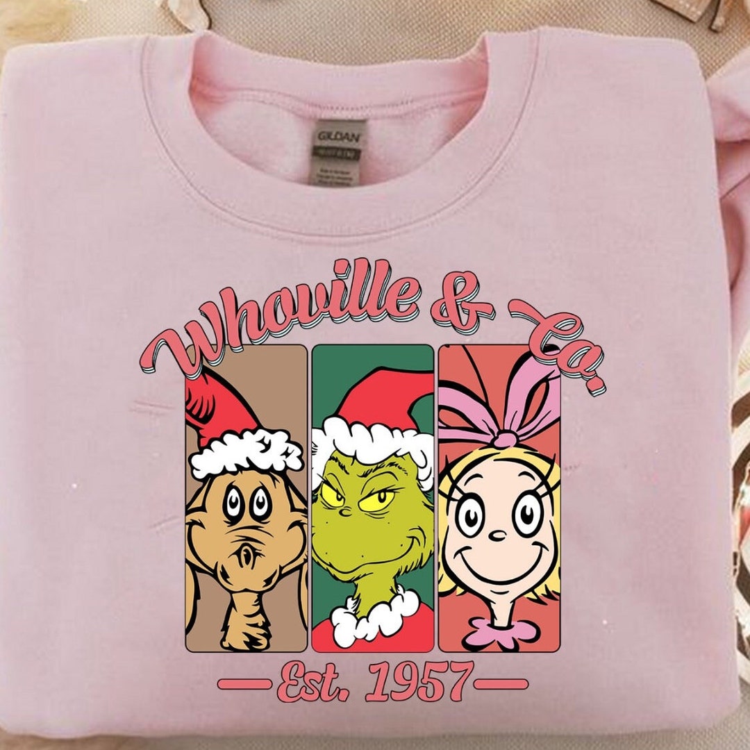 Whoville and Co/the Grinch/christmas HTV Trasnfer/print Etsy