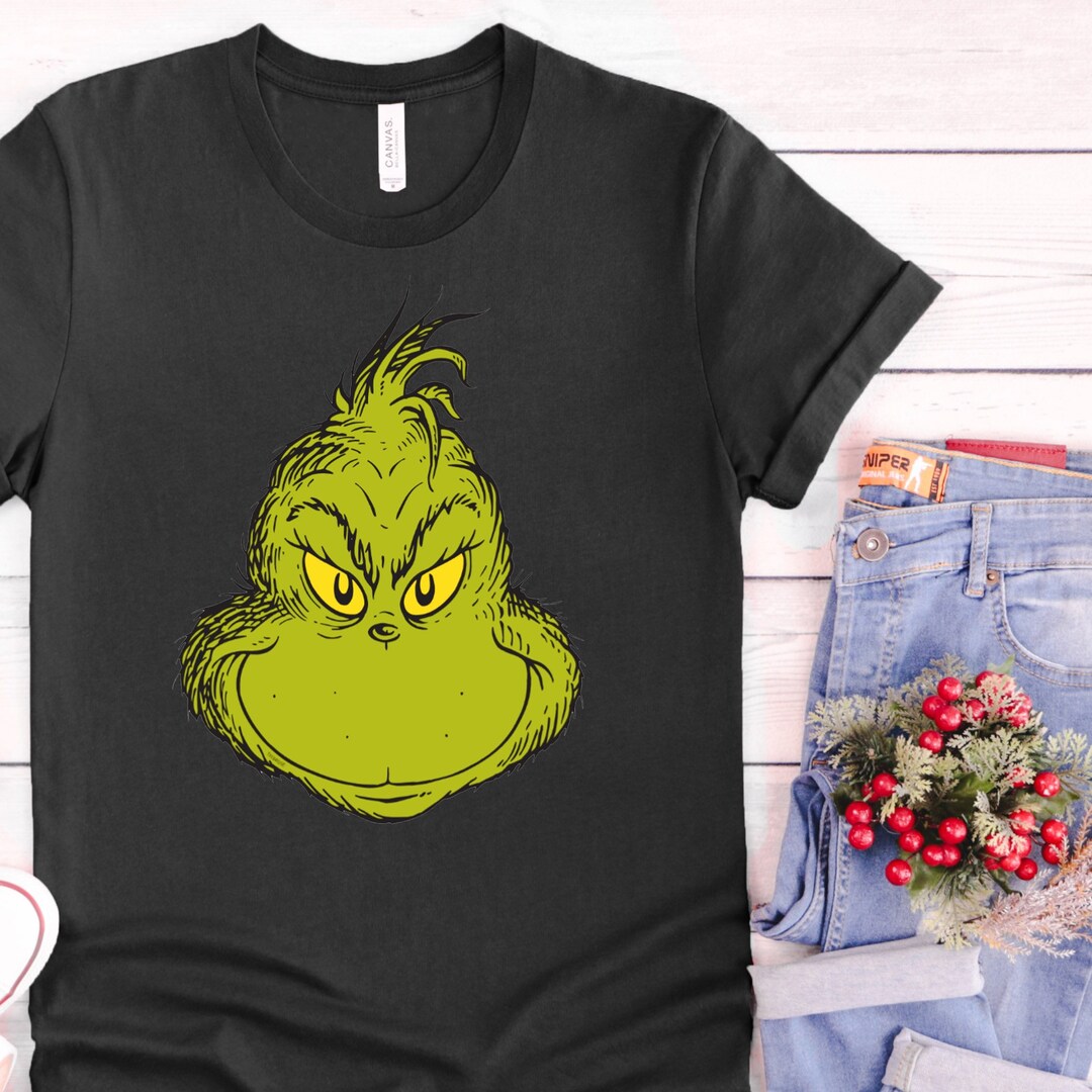 The Grinch Christmas HTV Trasnfer/print Htv/iron On/ Etsy