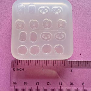 Miniature Cookies/Crackers Silicone Mold - Mini Tea Crackers and Cookies Mold