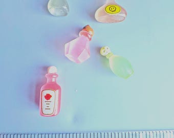 Miniature Set of 5 Potion Bottles