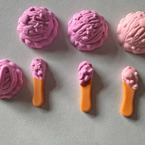 Miniature Ice Cream Scoops and Spoons - For crafting, resin and clay use.