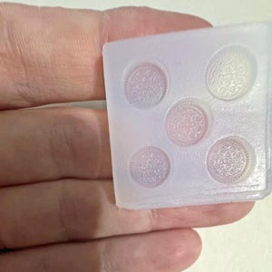 Molde de silicona transparente para mini galletas tipo sándwich (1/4 de pulgada)