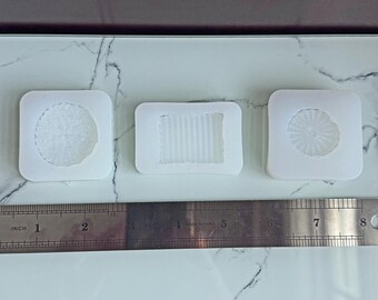 Moldes de silicona transparente para recipientes de mimbre en miniatura (juego de 3)