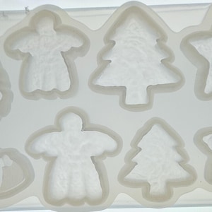 Miniature Christmas Sugar Cookie Shapes Silicone Mold