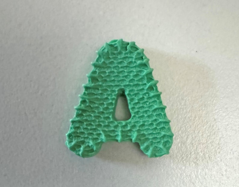 Plastic Bumpy Letters Silicone Alphabet Molds - Stiched Design and Button Design - Etsy