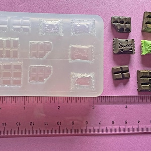 Mini Schokoladenform & Candy Silikonform: Puppenhaus Miniaturen