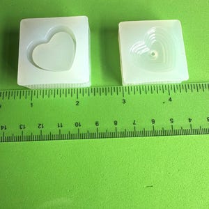 Molde de silicona para contenedor de corazón en miniatura: decora la parte superior e inferior del corazón en miniatura - Moldes para casas de muñecas