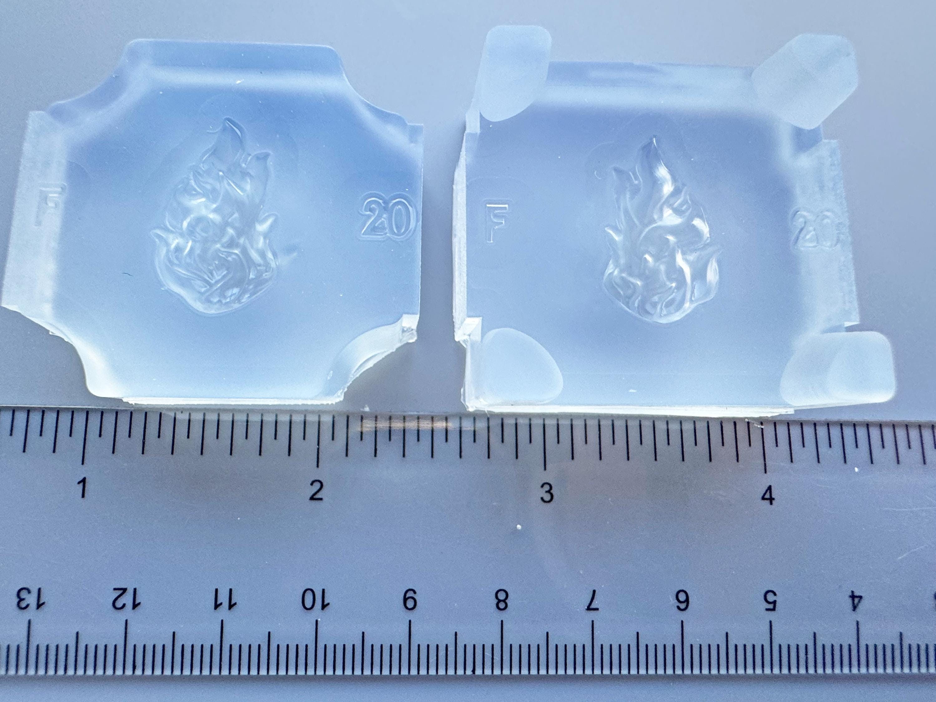 3D Fire/flame Two Part Silicone Mold- for Crafting, Resin and Clay Use ...