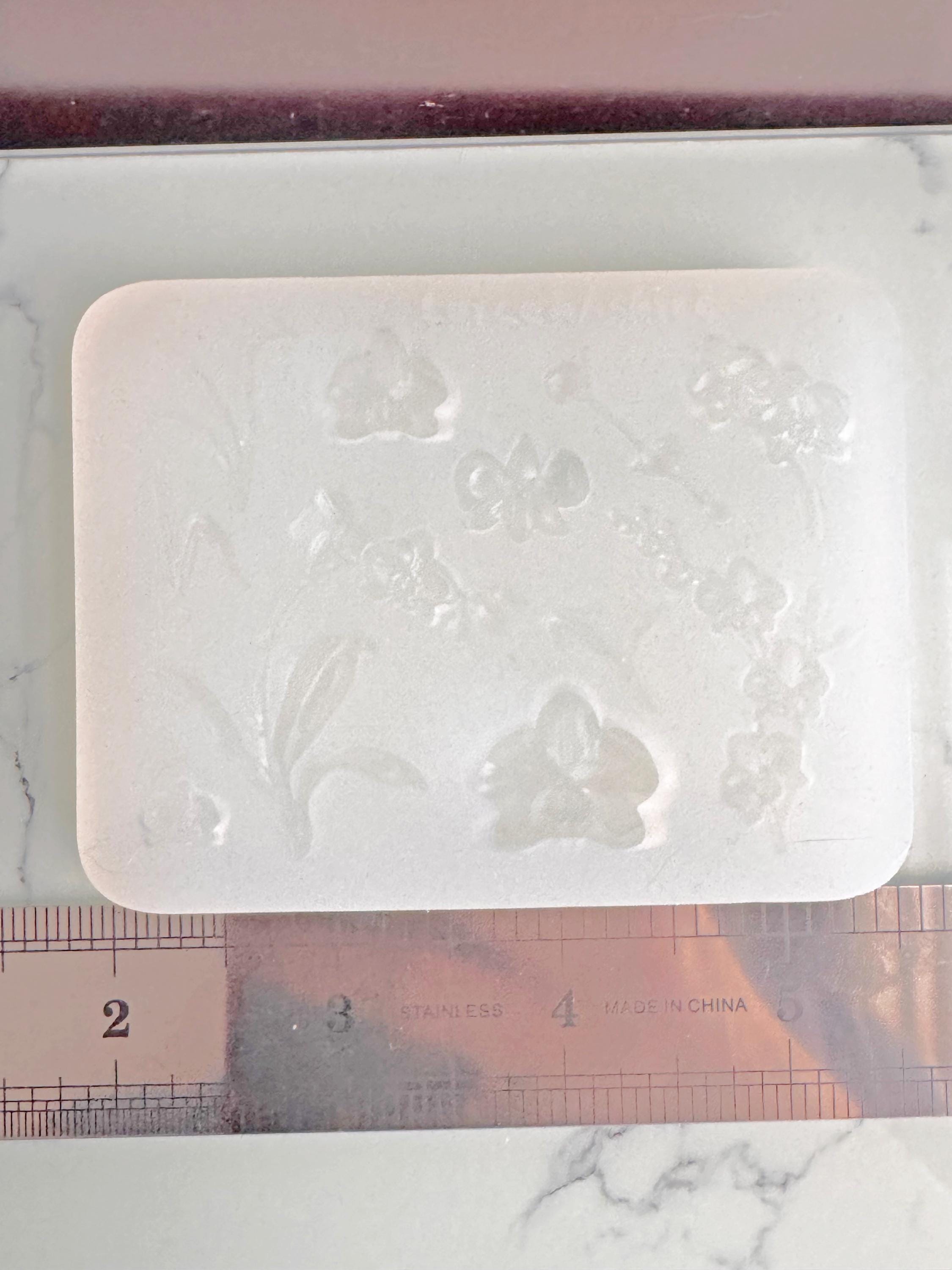 Miniature Orchid Flower Designs Clear Silicone Mold - Etsy