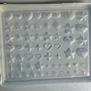 Miniature Hearts and Stars Silicone Mold