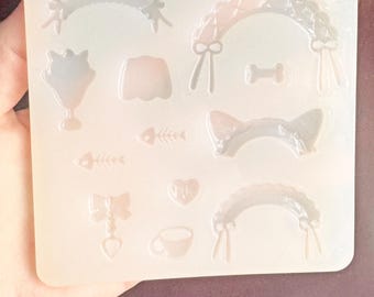 Miniature Banner Designs Clear Silicone Mold - Party Decoration Mold