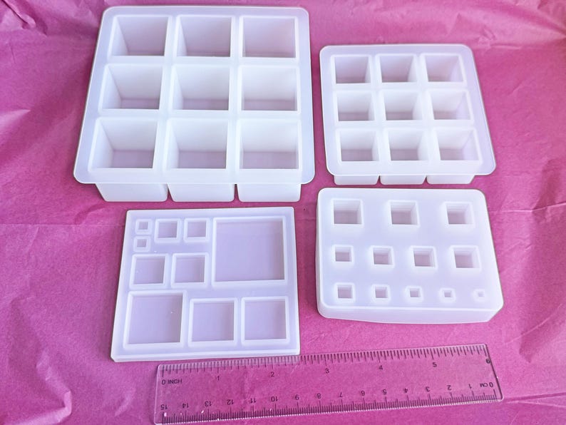 Multi-size 3D Box Clear Silicone Molds - 4 Options - Etsy