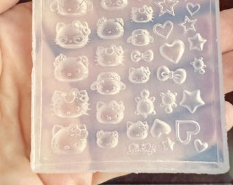 Miniature Cartoon Designs Clear Silicone Mold