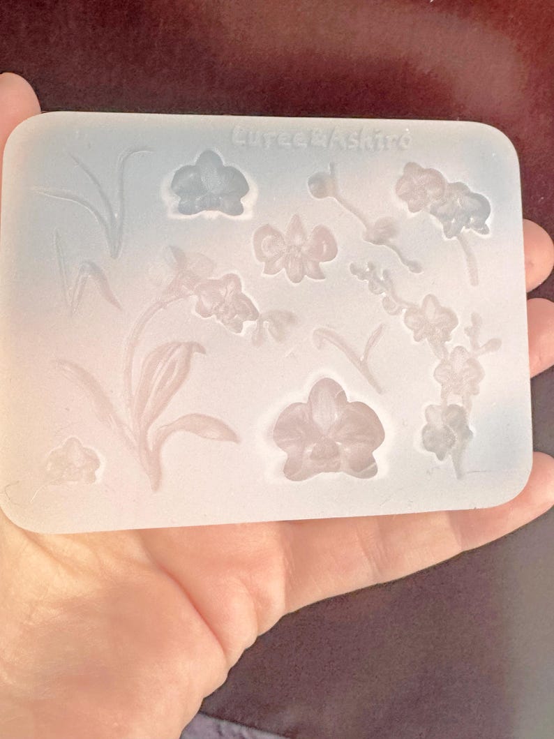 Miniature Orchid Flower Designs Clear Silicone Mold - Etsy