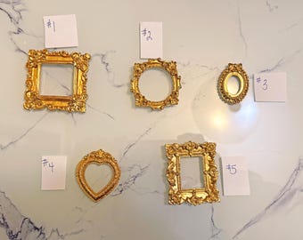 Gold Miniature Acrylic Picture Frames