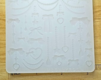 Molde de silicona para decoración de cumpleaños y celebraciones, ideal para arcilla y resina.