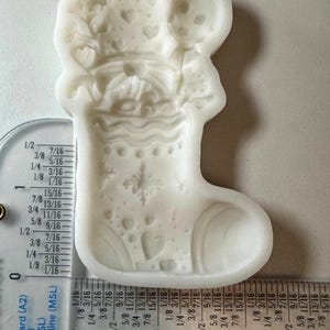 Christmas Gnome Stocking Silicone Mold - For clay and resin