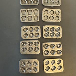 Mini Cookie Trays- Plastic- for Dollhouse Kitchen decoration