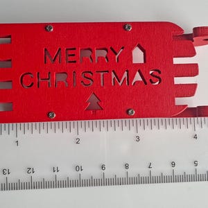 Miniature Red Christmas Snow Sleigh/ Sled - Mini Christmas Decorations