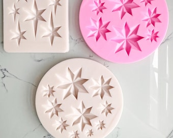 Star Silicone Mold - Food Safe Mold - 4 Options
