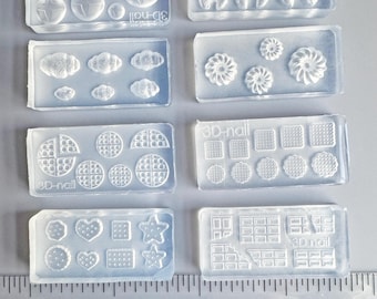 Miniature Food Items Clear Silicone Molds - 8 Options