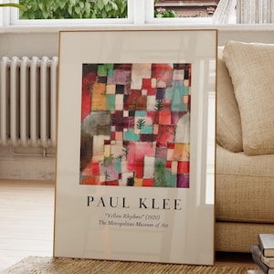 Exhibition Abstract Paul Klee Wall Art Print, Living Room Wall Decor, Fine Art Poster, Aesthetic Room Wall Print, Modern Minimalist Art