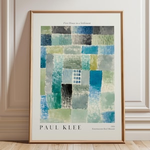 Paul Klee Abstract Wall Art Print, Living Room Wall Decor, Exhibition Fine Art Poster, Aesthetic Room Wall Print, Modern Minimalist Art