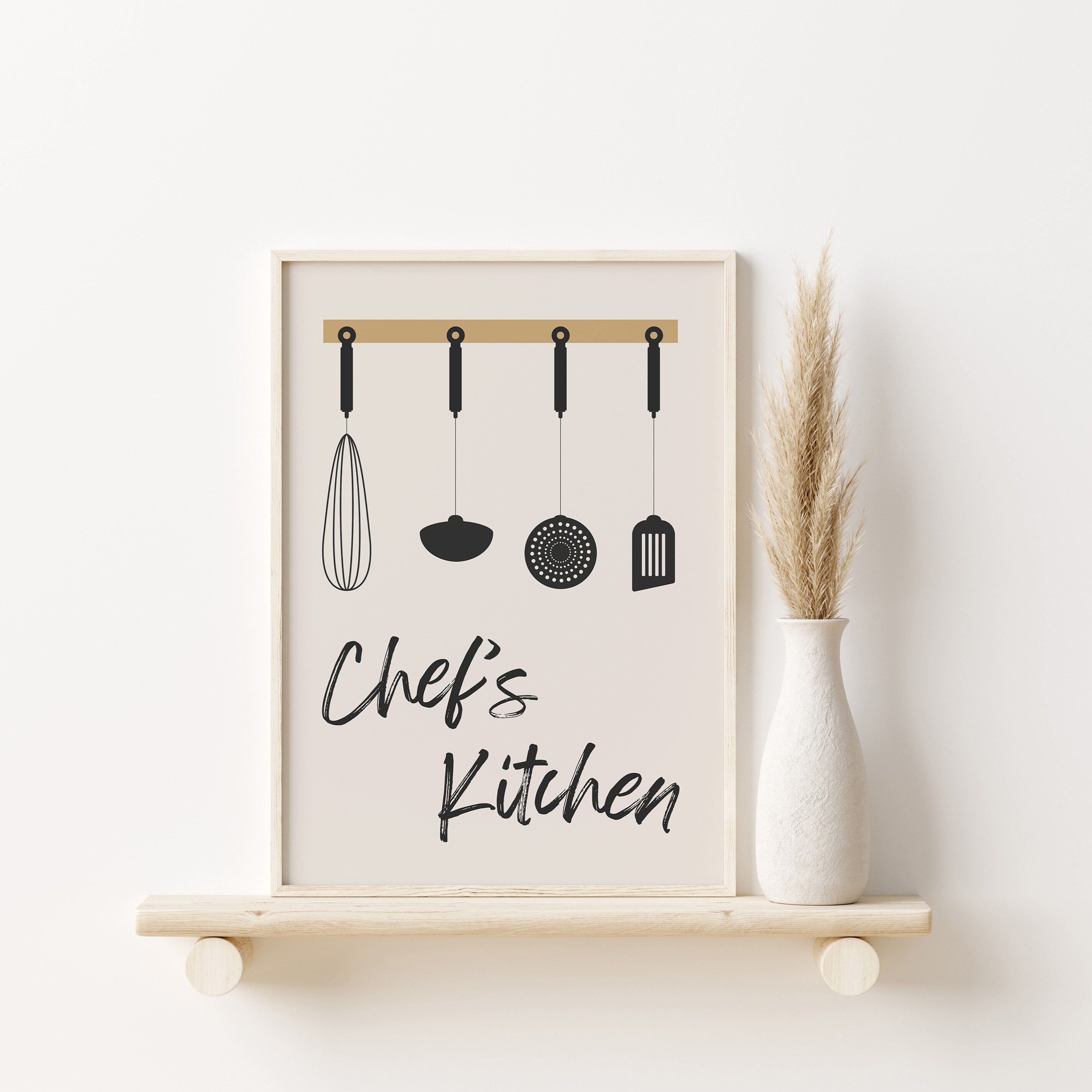 kitchen art kitchen wall art food art kitchen art... Minimalist Kitchen Chef Wall Art, Food and Cook Print, Printable Modern ...