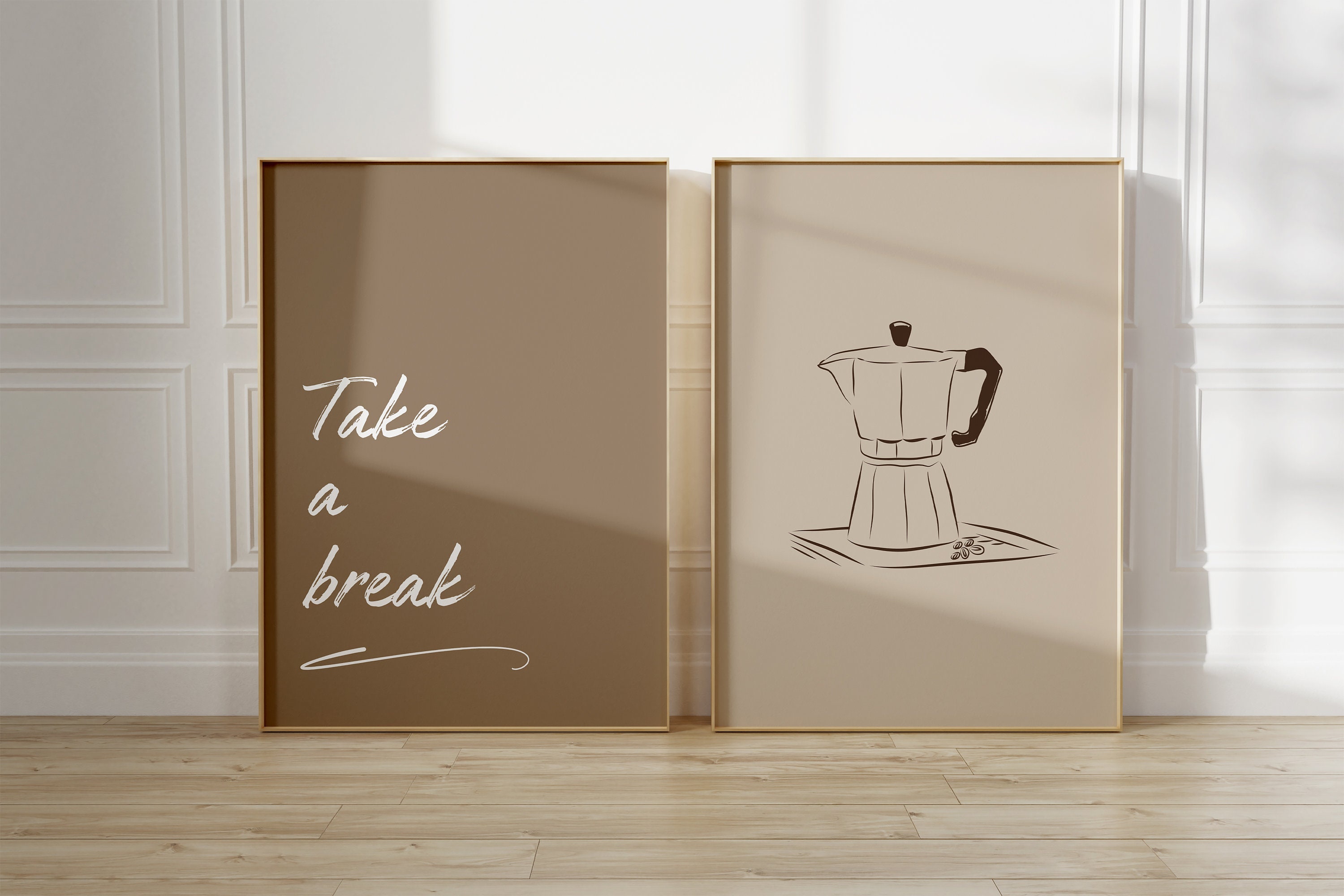 coffee-bar-wall-art-print-set-of-6-coffee-prints-brown-coffee-corner