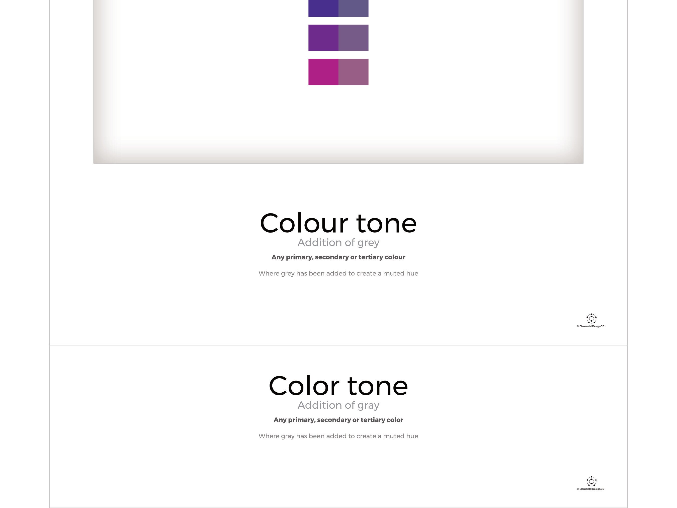 Color Theory TONE Reference Poster, Artist/designer Printable PDF ...