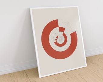 Golden Ratio Fibonacci Sequence Art Print, Phi Design (Digital Download)