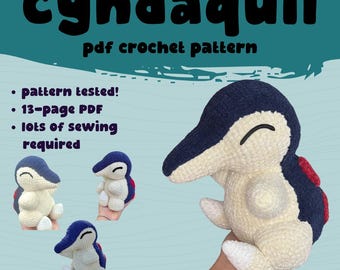 Cyndaquil Crochet Pattern: Advanced Plushie (PDF Download, US Terms)