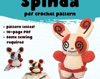 Spinda Crochet Pattern: Advanced Plushie PDF (US Terms)