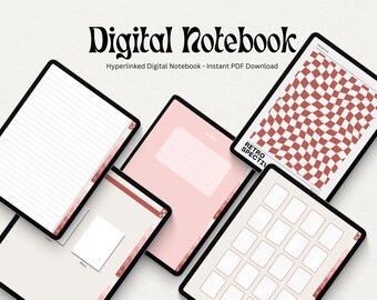 Digital Notebook for Goodnotes & Notability 12 Hyperlinked - Etsy