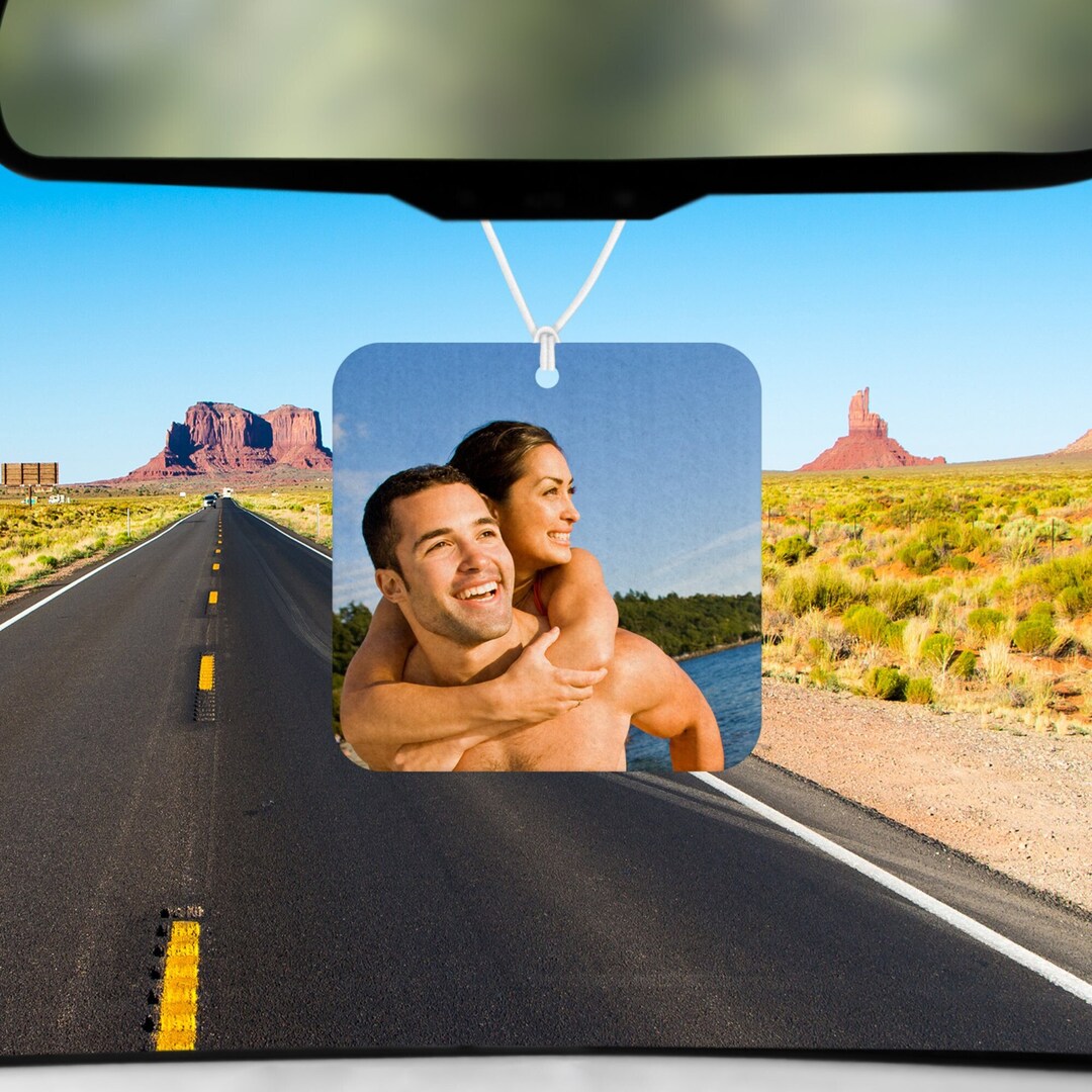 Custom Photo Air Freshener Unique New Car Gift Etsy
