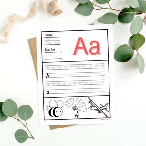 Spanish Tracing Alphabets Printable for Preschoolers, Trace Letters ...